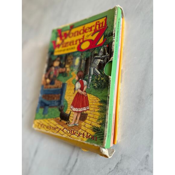 Vtg Wonderful Wizard of Oz Pop-Up Book set 4 treasury collection series pastel - Picture 9 of 10